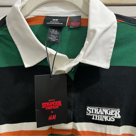 H&M x Stranger Things Relaxed Fit Rugby Shirt - Picture 5 of 9